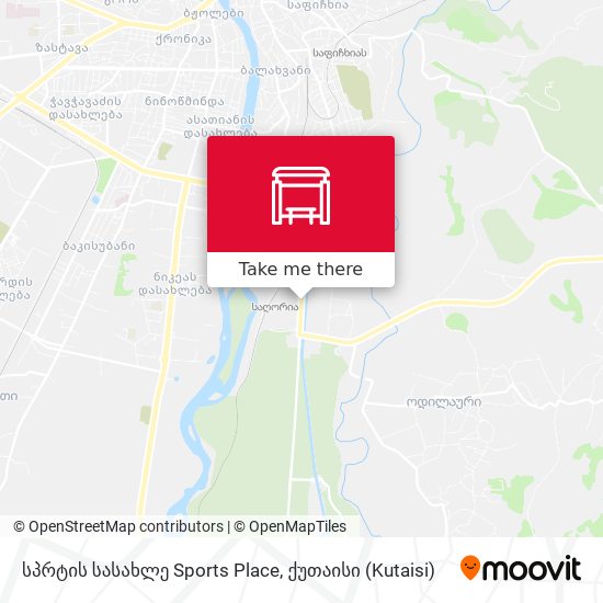 სპრტის სასახლე Sports Place map