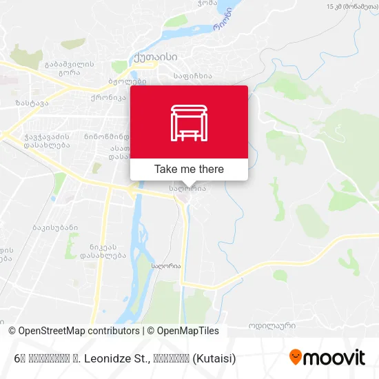 6ა ლეონიძის ქ. Leonidze St. map