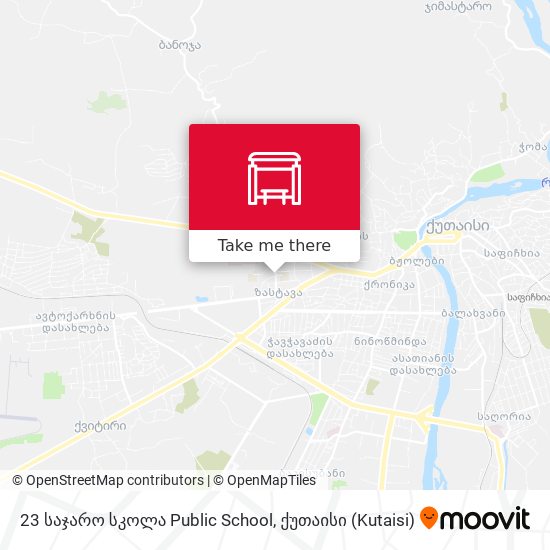 23 საჯარო სკოლა Public School map