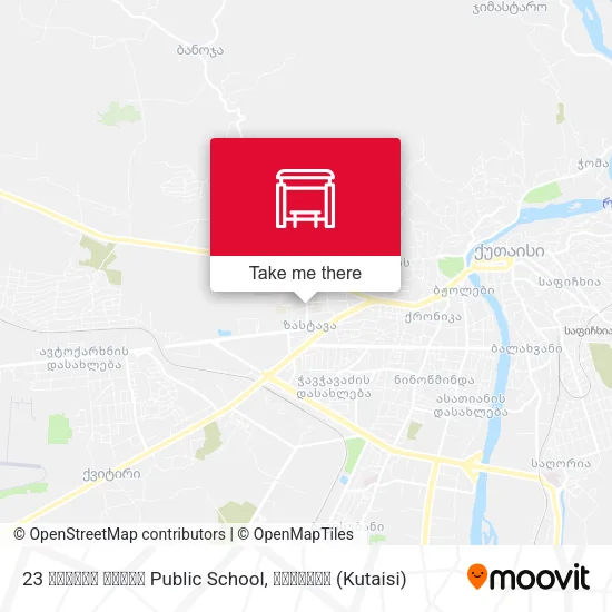 23 საჯარო სკოლა Public School map