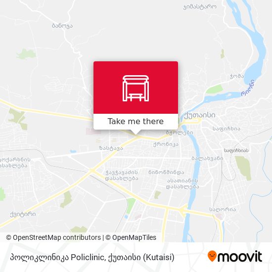 პოლიკლინიკა Policlinic map