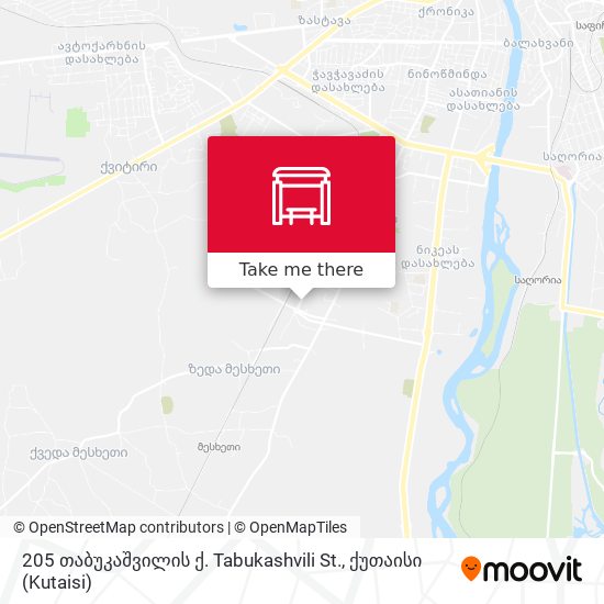 205 თაბუკაშვილის ქ. Tabukashvili St. map
