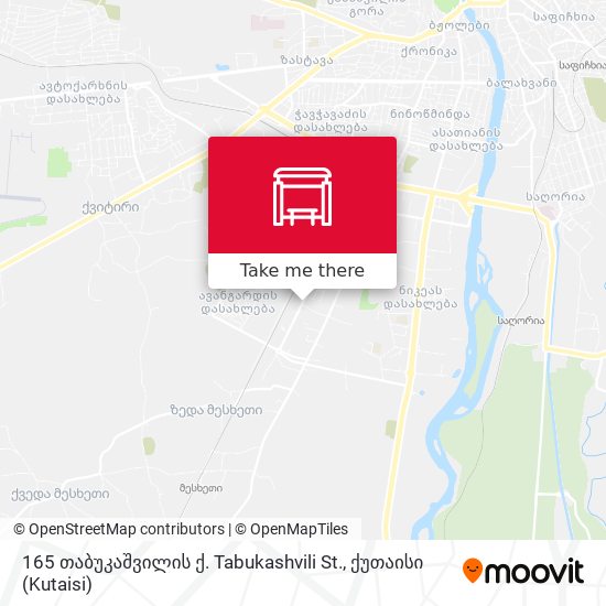 165 თაბუკაშვილის ქ. Tabukashvili St. map