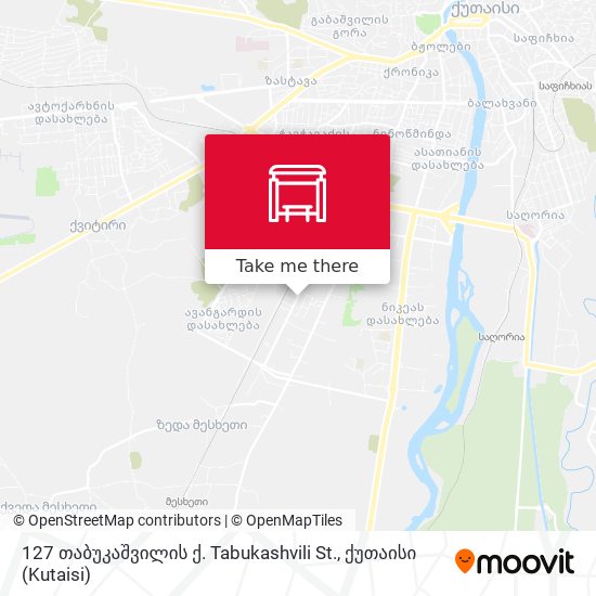 127 თაბუკაშვილის ქ. Tabukashvili St. map