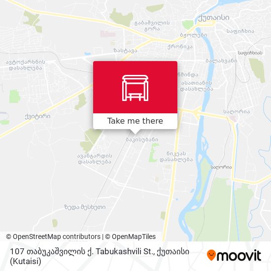 107 თაბუკაშვილის ქ. Tabukashvili St. map