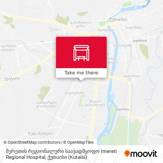 მერეთის რეგიონალური საავადმყოფო Imereti Regional Hospital map