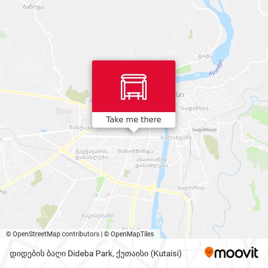 დიდების ბაღი Dideba Park map