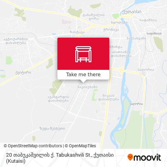 20 თაბუკაშვილის ქ. Tabukashvili St. map