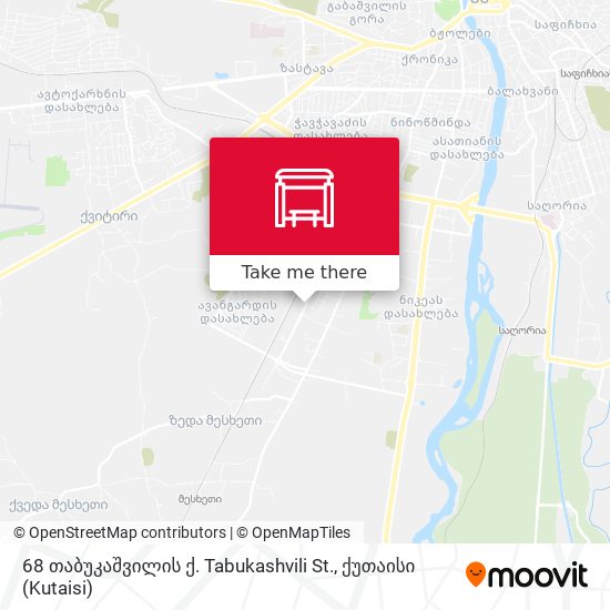 68 თაბუკაშვილის ქ. Tabukashvili St. map