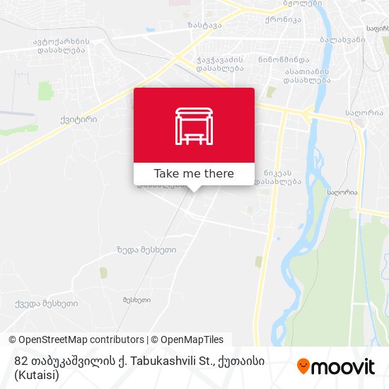 82 თაბუკაშვილის ქ. Tabukashvili St. map