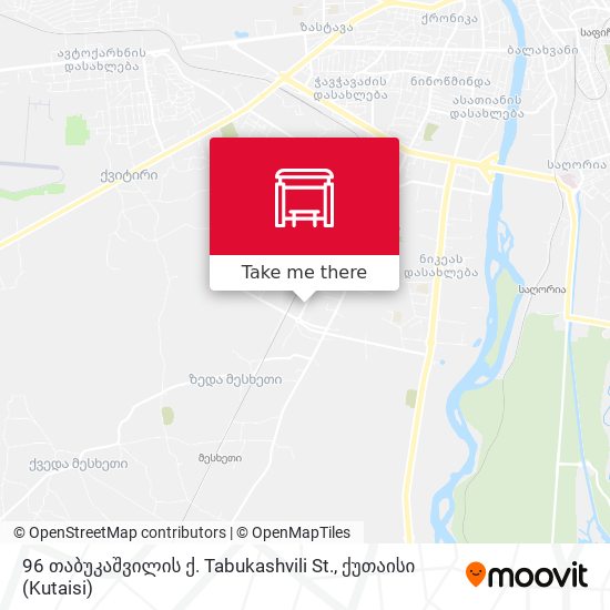 96 თაბუკაშვილის ქ. Tabukashvili St. map