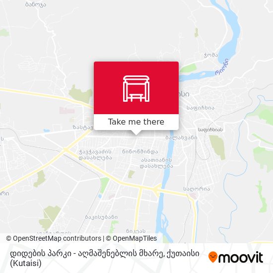 დიდების პარკი - აღმაშენებლის მხარე map