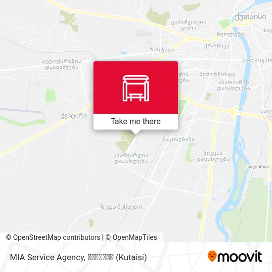 MIA Service Agency map