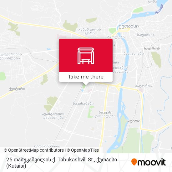 25 თაბუკაშვილის ქ. Tabukashvili St. map