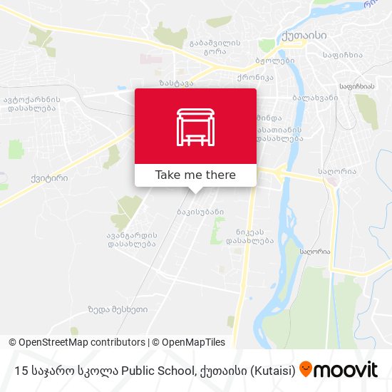 15 საჯარო სკოლა Public School map