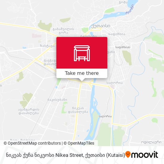 ნიკეას ქუჩა ნიკეოსი Nikea Street map