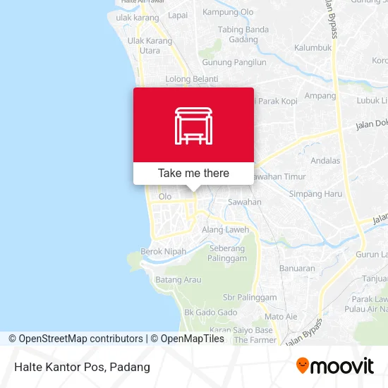 Halte Kantor Pos map