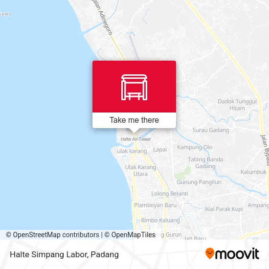 Halte Simpang Labor map