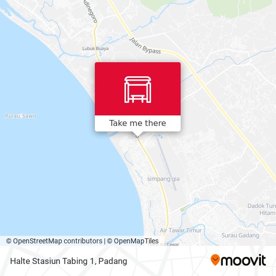 Halte Stasiun Tabing 1 map