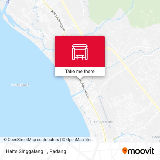 Halte Singgalang 1 map