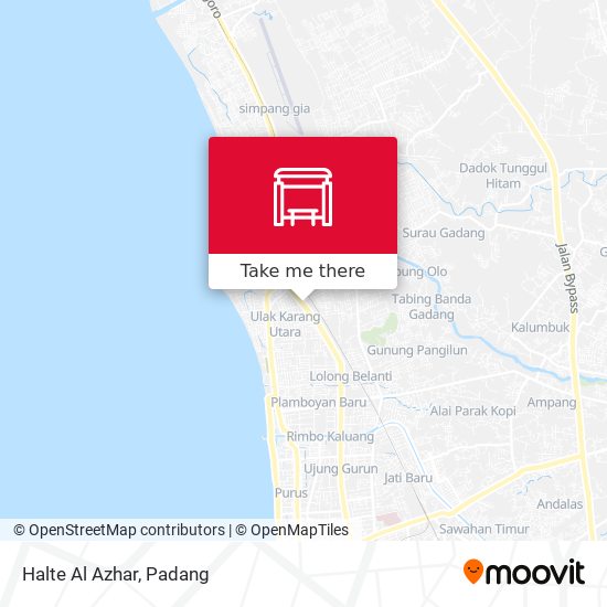 Halte Al Azhar map