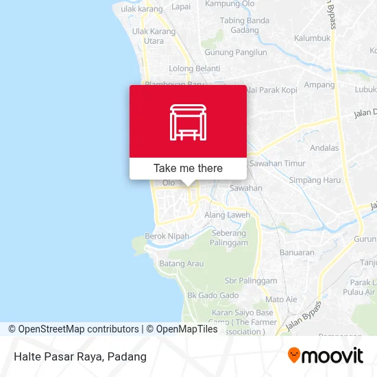 Halte Pasar Raya map