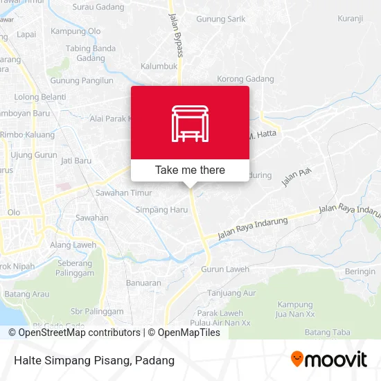 Halte Simpang Pisang map