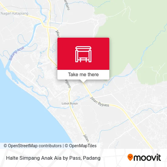 Halte Simpang Anak Aia by Pass map