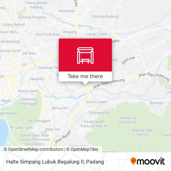 Halte Simpang Lubuk Begalung II map
