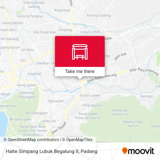 Halte Simpang Lubuk Begalung II map