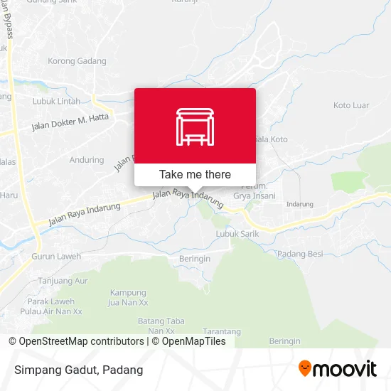 Simpang Gadut map