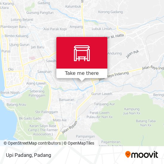 Upi Padang map