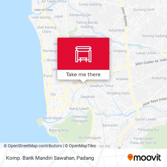 Komp. Bank Mandiri Sawahan map