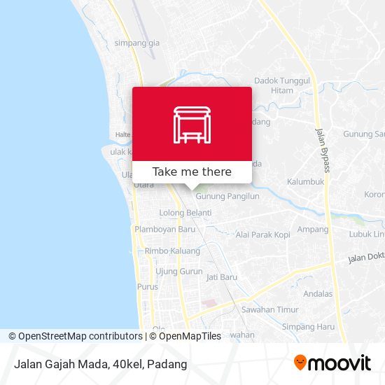 Jalan Gajah Mada, 40kel map