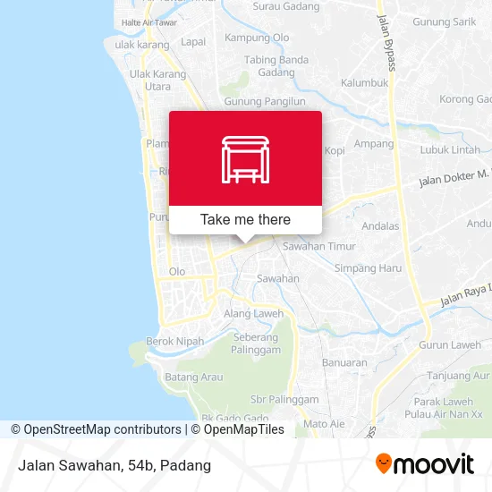 Jalan Sawahan, 54b map