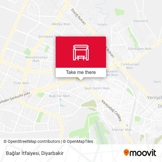 Bağlar İtfaiyesi map