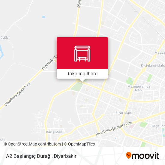 A2 Başlangıç Durağı map