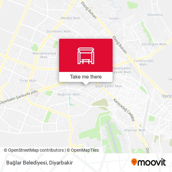 Bağlar Belediyesi map