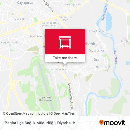 Bağlar İlçe Sağlık Müdürlüğü map