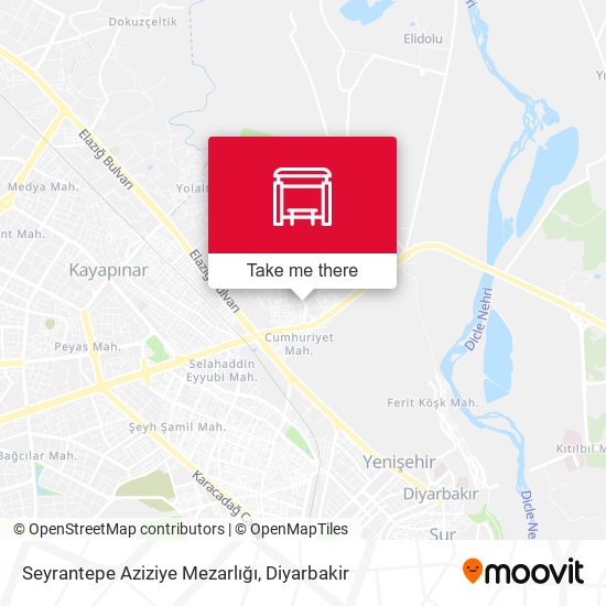 Seyrantepe Aziziye Mezarlığı map