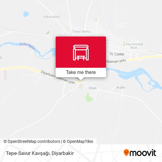 Tepe-Savur Kavşağı map