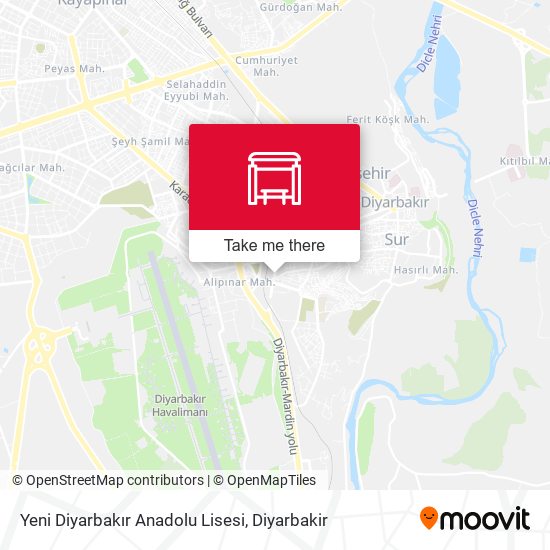 Yeni Diyarbakır Anadolu Lisesi map
