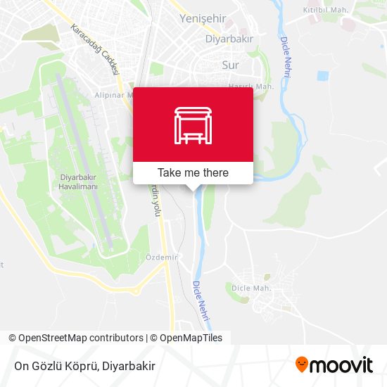 On Gözlü Köprü map