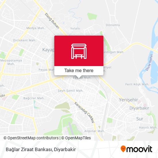 Bağlar Ziraat Bankası map