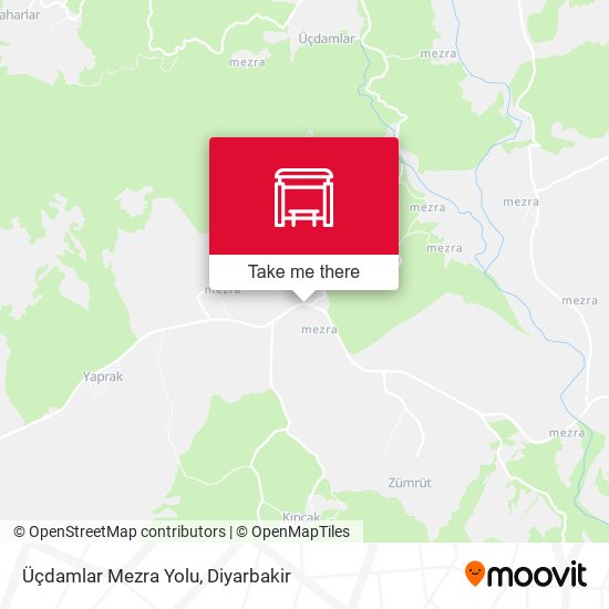 Üçdamlar Mezra Yolu map