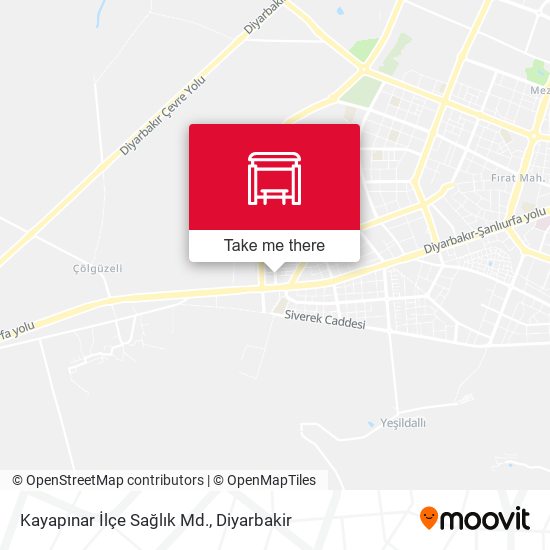 Kayapınar İlçe Sağlık Md. map