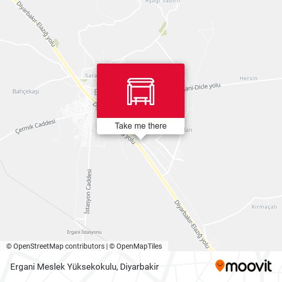 Ergani Meslek Yüksekokulu map