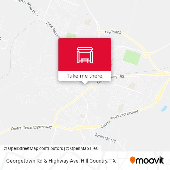 Georgetown Rd & Highway Ave map