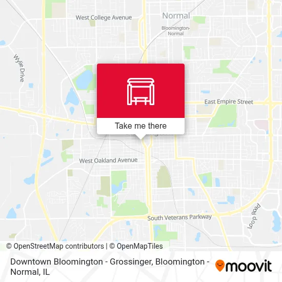 Downtown Bloomington - Grossinger map
