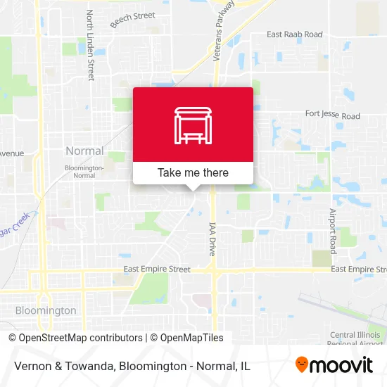 Vernon & Towanda map